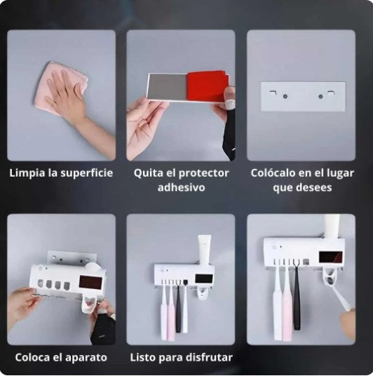 UltraClean UV® ✨ Soporte y Esterilizador De Cepillos