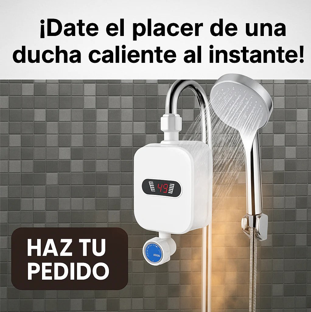 🚿 Calentador Eléctrico de Ducha 🔥 Agua caliente al instante sin gas ni termo