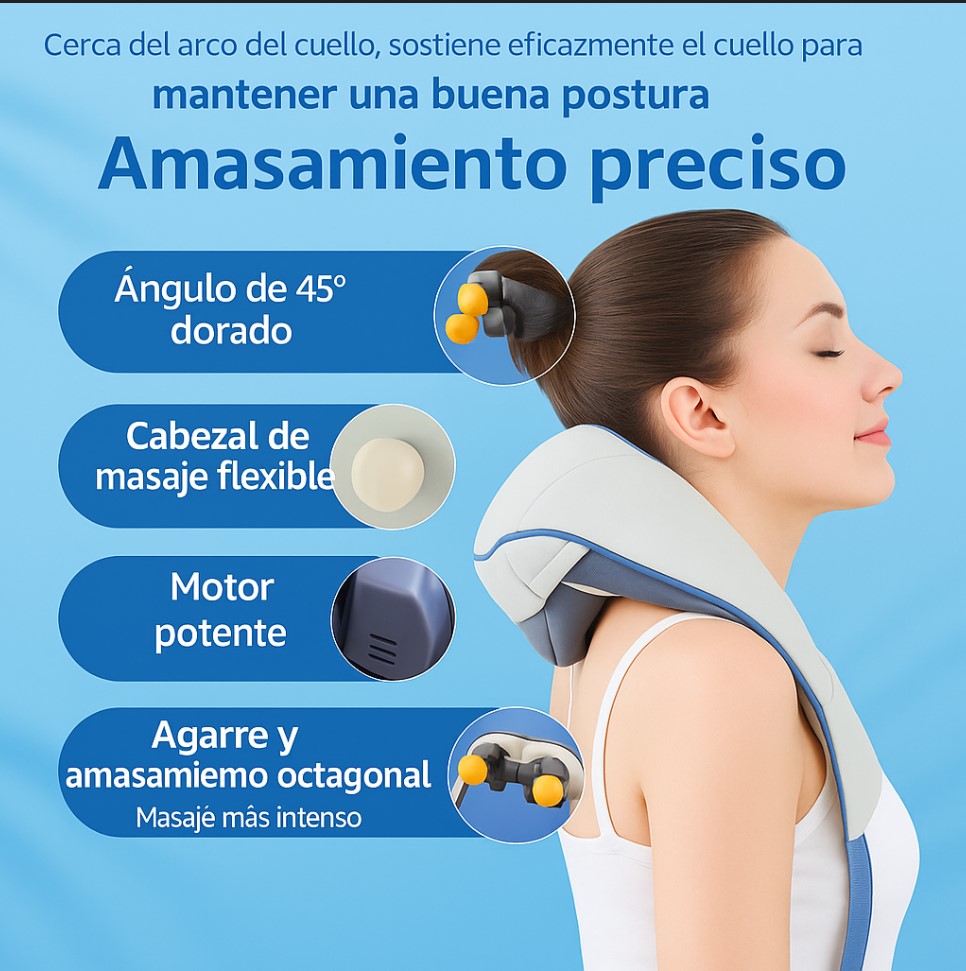 💙Masajeador de cuello y espalda