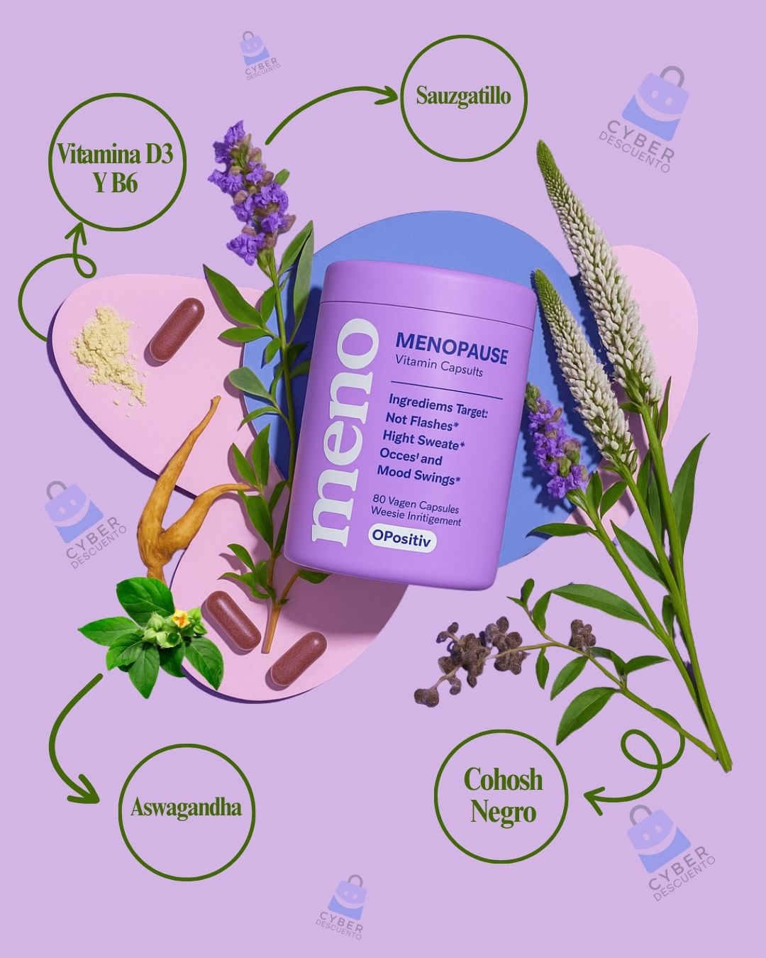 💜 MENO PROBIÓTICOS 🌸 Tu aliado natural para tu vitalidad y bienestar femenino