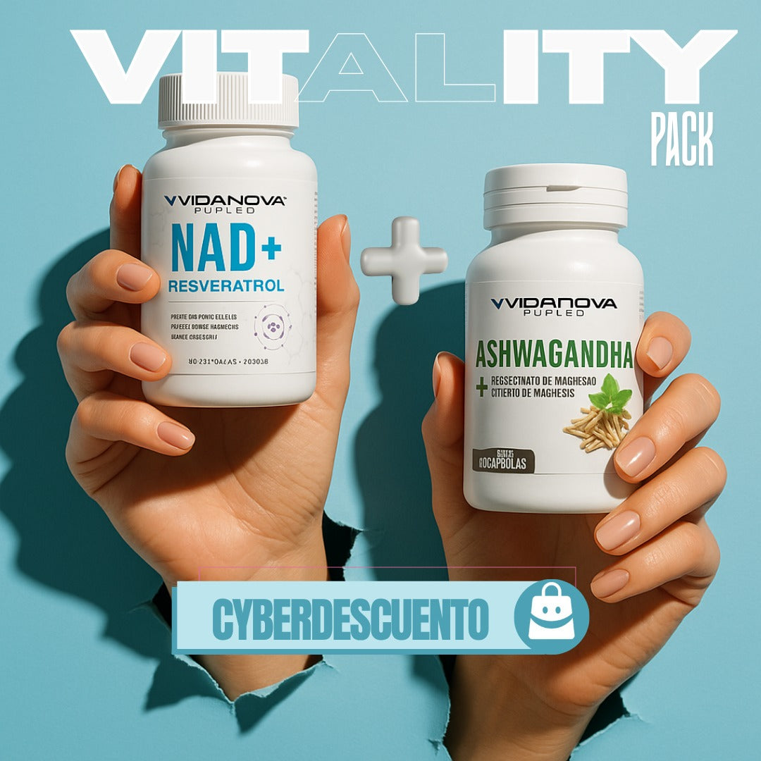 2X1 VITALITY PACK ASHWAGANDHA + NAD Recupera tu calma y potencia tu vitalidad ✨
