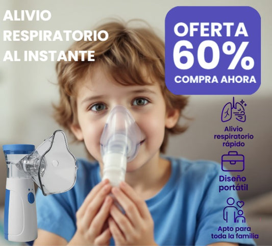 Nebulizador Portátil Niños Adultos 🌬️¡RESPIRA TRANQUILO DONDE QUIERAS!