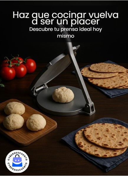 EasyPress™ Una prensa, mil recetas: empanadas, sopaipillas, tortillas, arepas, fajitas, y más listas en un solo paso 🍽️