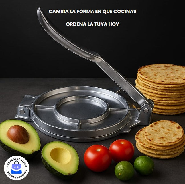 EasyPress™ Una prensa, mil recetas: empanadas, sopaipillas, tortillas, arepas, fajitas, y más listas en un solo paso 🍽️